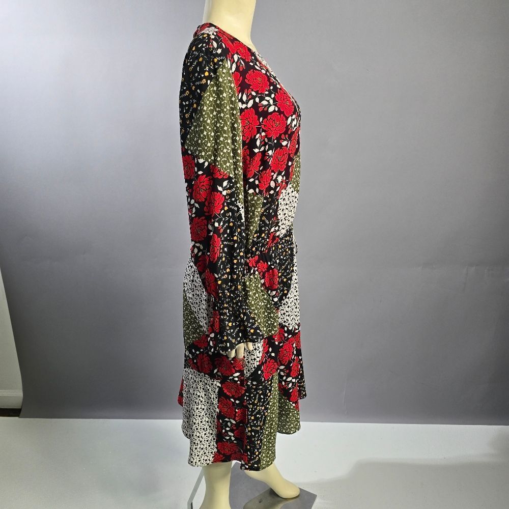 Libby Edelman Xl Floral Patchwork Dress R9 - Picture 3 of 5